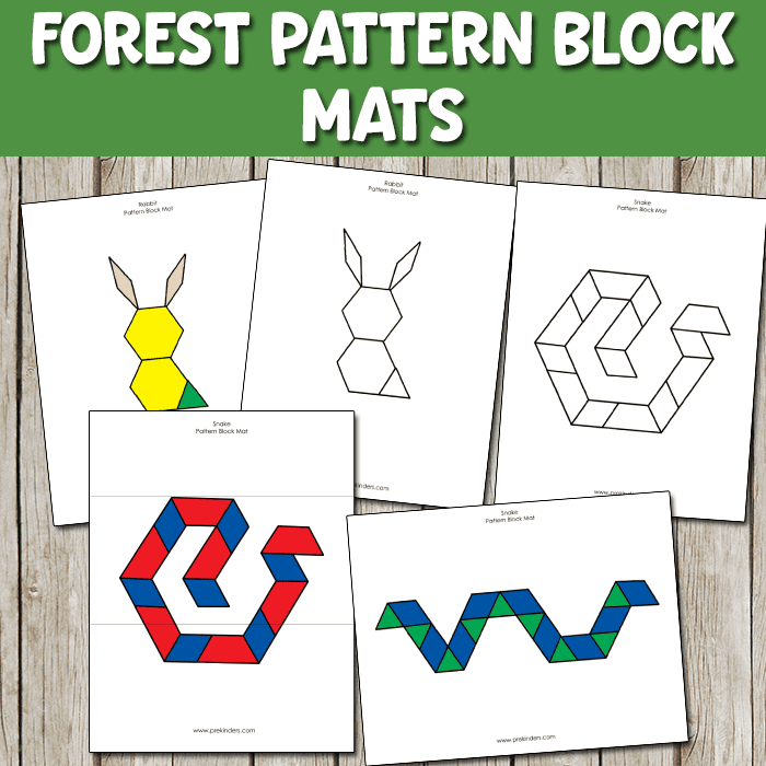 Forest Animal Pattern Block Mats