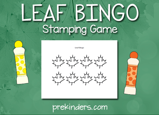 Leaf Bingo Stamping Game