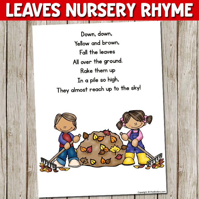 Fall Nursery Rhyme