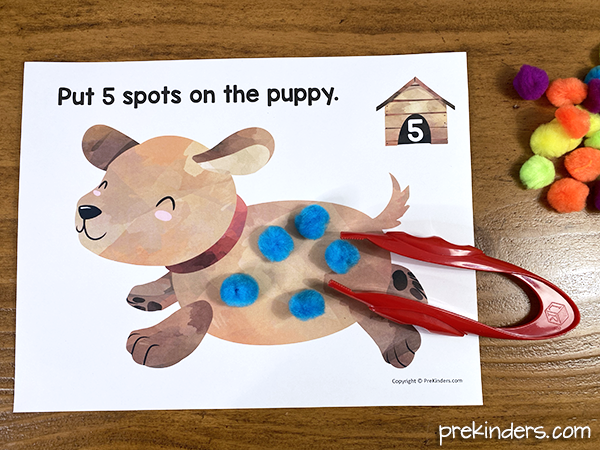 Puppy Dog Counting Mat