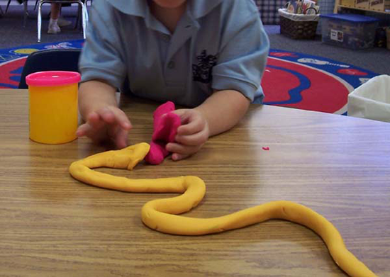 Snake Play Dough Sculpture