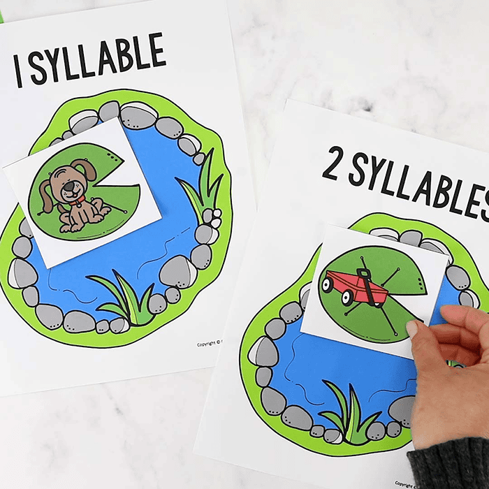 pond syllable sorting