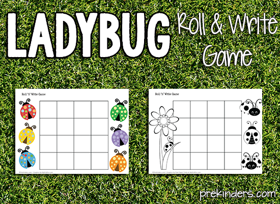 Ladybug Roll & Write Game