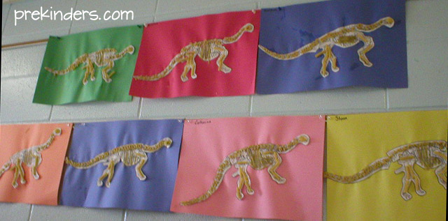 Dinosaur Pasta Skeleton Printable