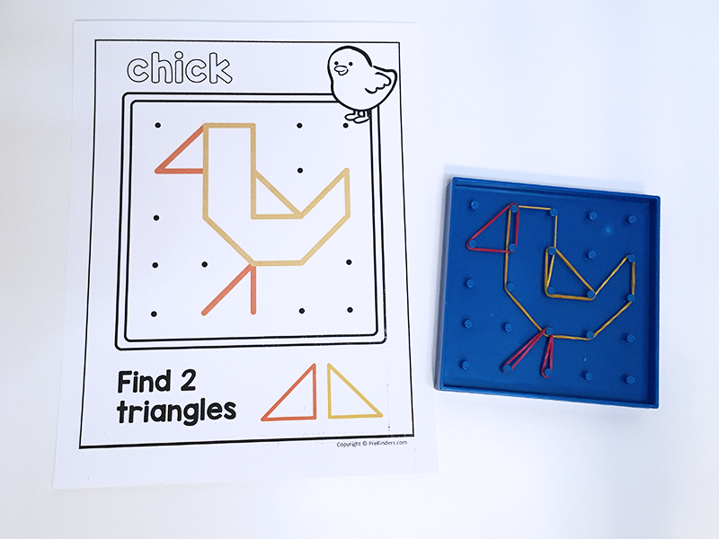 Easter Geoboard Cards