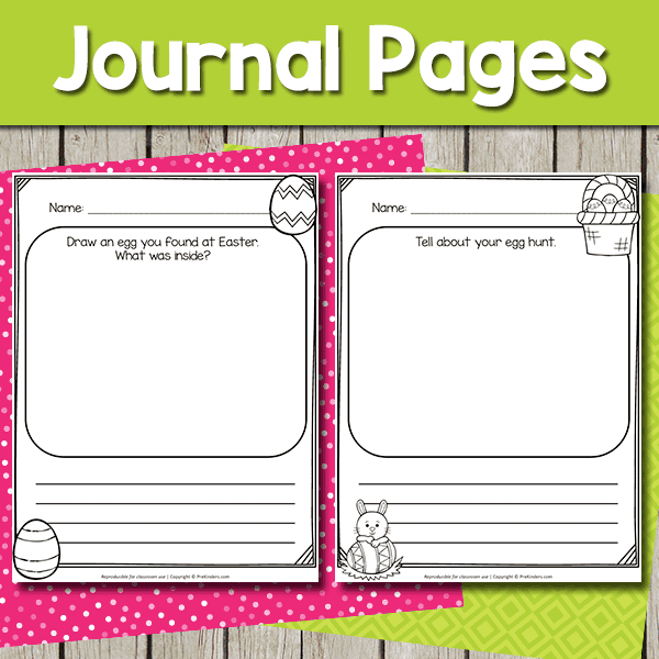 easter journal pages