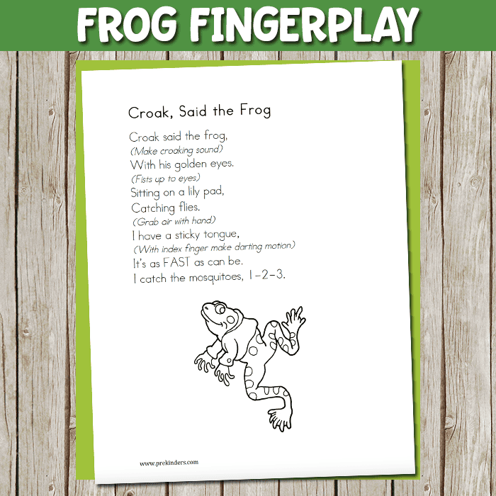frog fingerplay