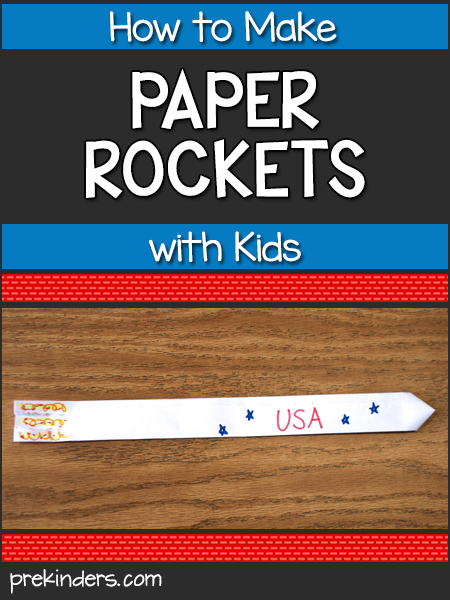 How to Make Paper Rockets with Kids