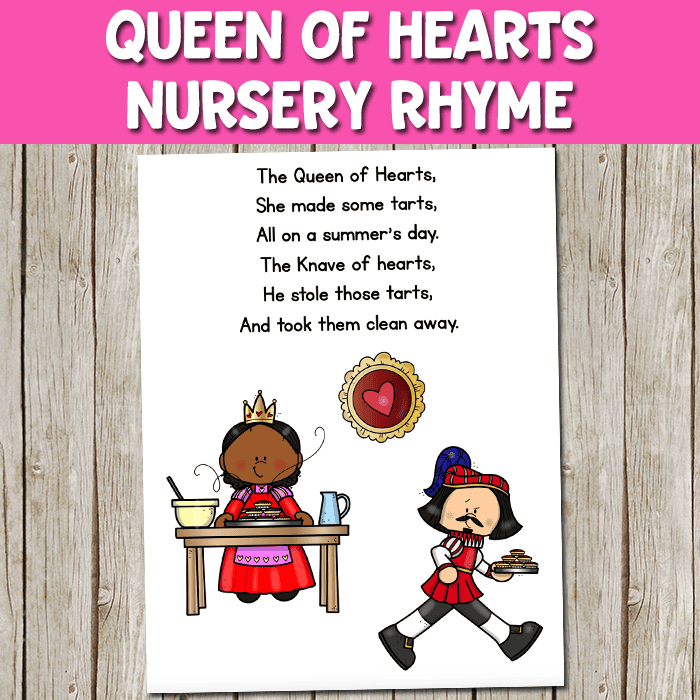 queen of hearts nursery rhyme