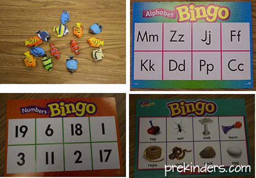 Ocean Bingo, Preschool Ocean Theme Activities