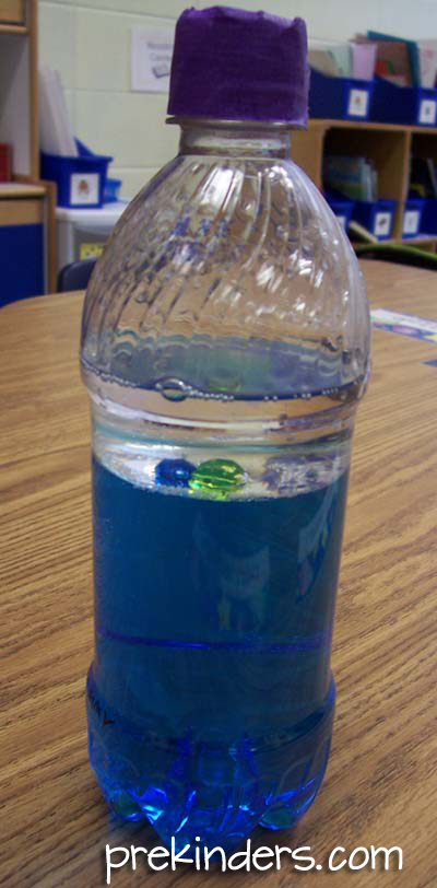 Ocean in a Bottle: Discovery Bottle for Preschoolers, Preschool Ocean Theme Activities