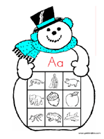 Snowman Letter Sounds