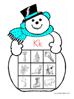 Snowman Letter Sounds