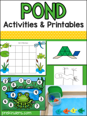 Pond Life Activities for Pre-K Preschool