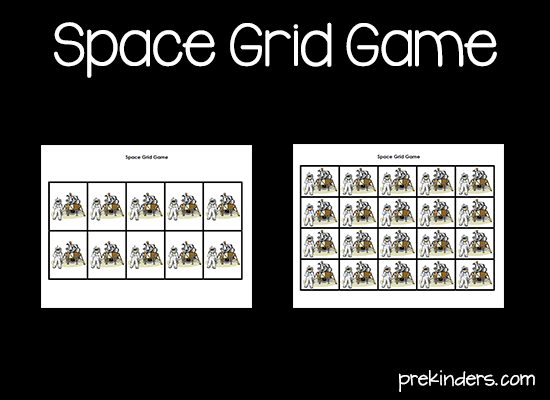 Space Grid Game Printable