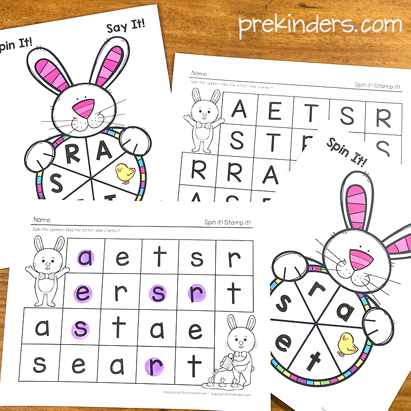 Bunny Spinner Alphabet Game