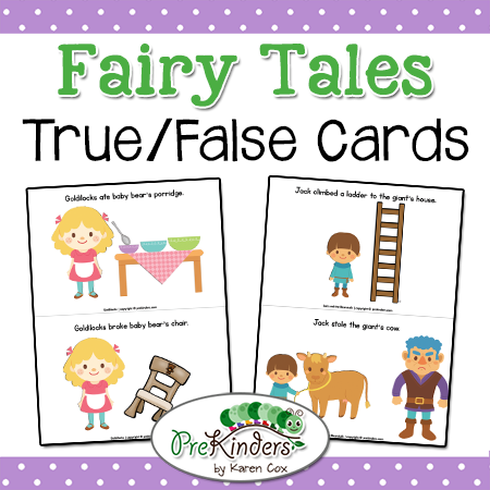 True False Fairy Tale Cards