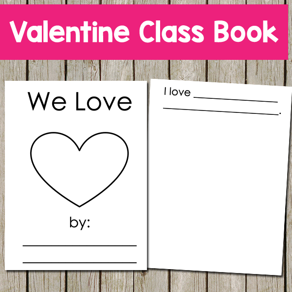 Valentine Class Book Printable