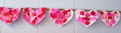 Valentine Tissue Heart Art
