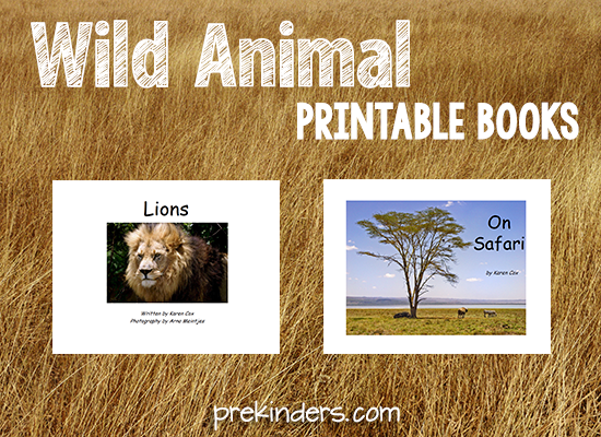 Wild Animal Printable Books