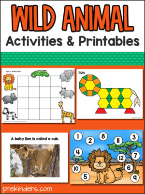 Wild Animals Activities Preschool