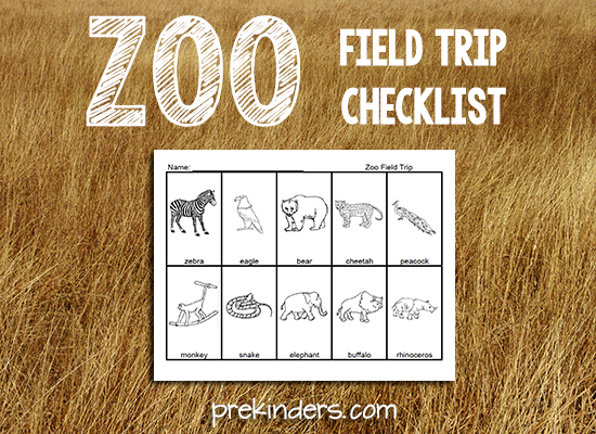 Zoo Field Trip Checklist