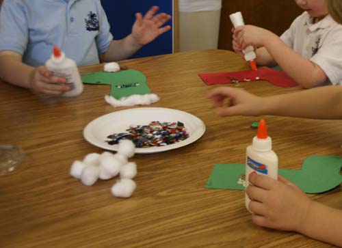 Christmas Stockings Preschool Art