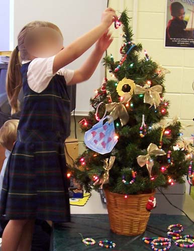 Decorating the Tree in Pre-K