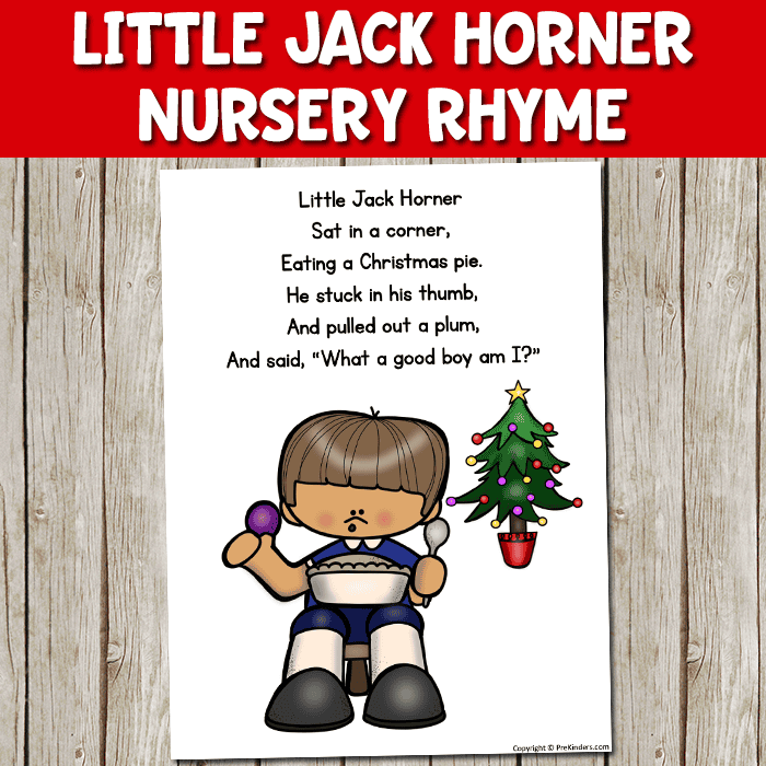 jack Horner nursery rhyme christmas