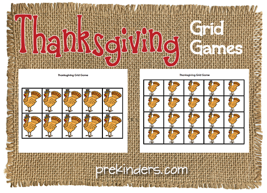 Thanksgiving Grid Game