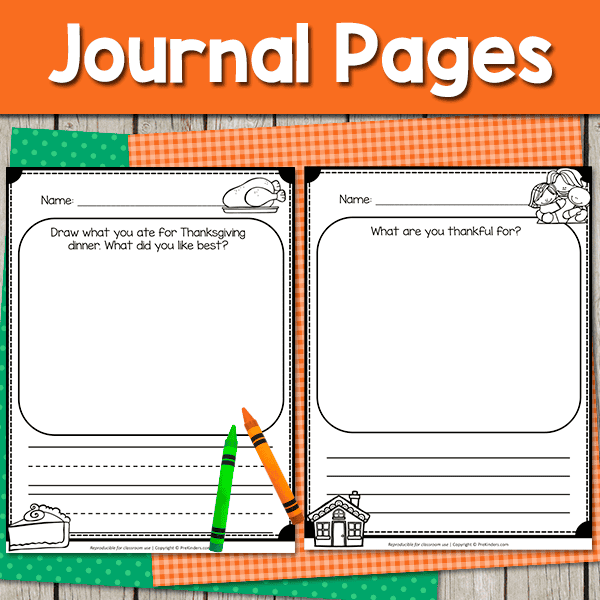 thanksgiving journal pages