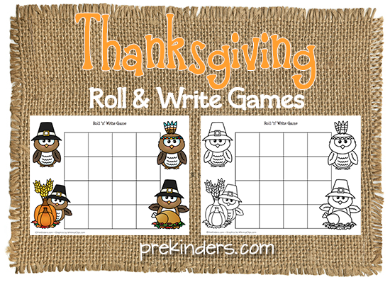 Thanksgiving Writing Game