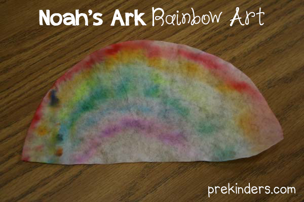 Noah's Ark Rainbow Art