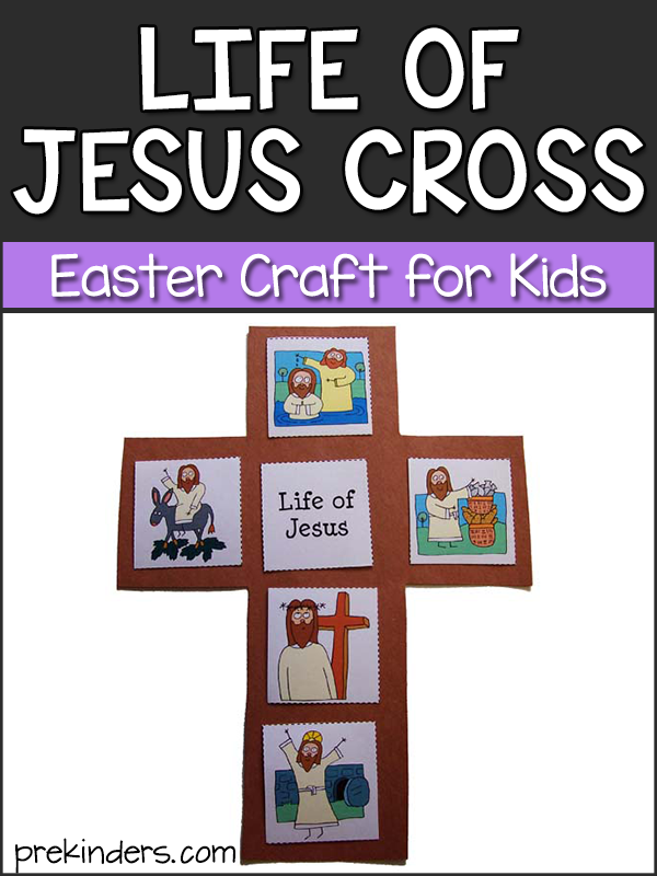 Life of Jesus Cross: Easter Craft for Kids