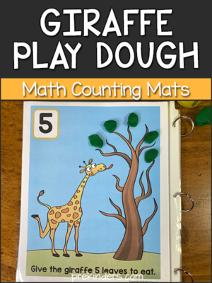 Giraffe Play Dough Mats