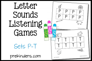 Letter Sounds Listening P-T