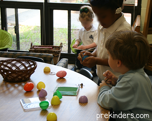 Resurrection Eggs in Preschool