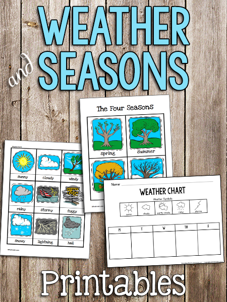 Weather & Seasons Printable Cards