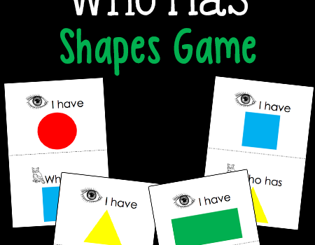 I Have Who Has Shapes Game