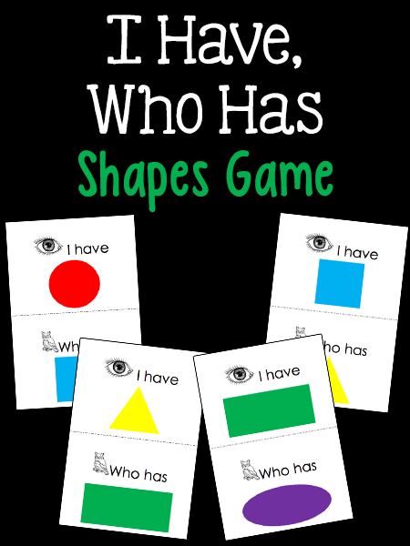 I Have Who Has Shapes Game