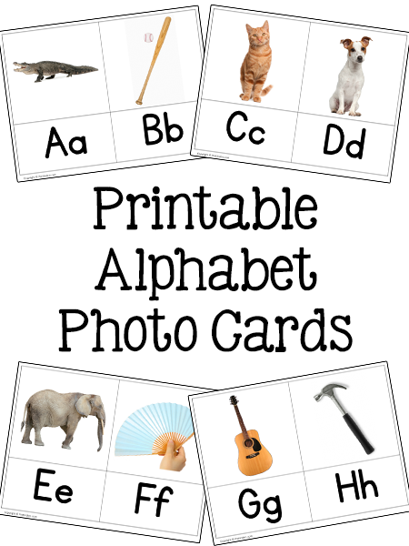 Printable Alphabet Photo Cards