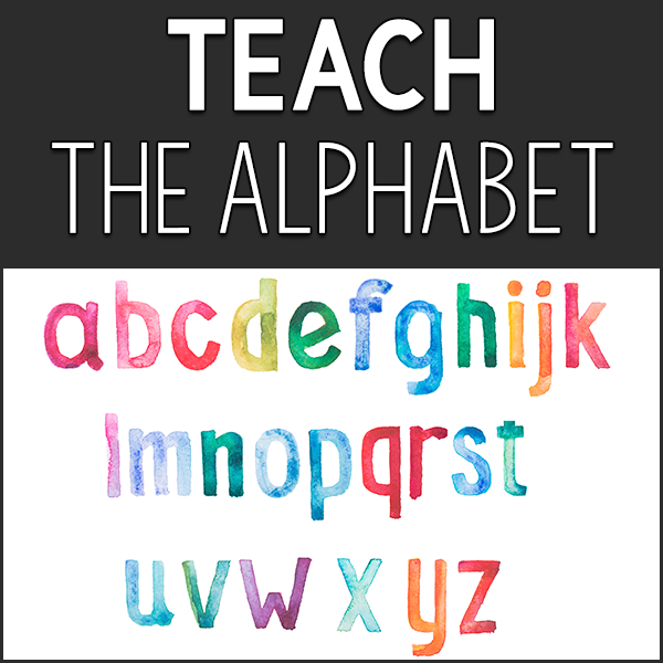 teaching the alphabet prekinders