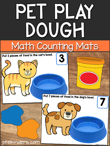 FREE Printable Pets Animal Playdough Mats