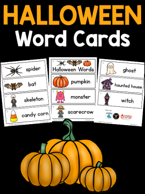 Halloween Picture Word Cards