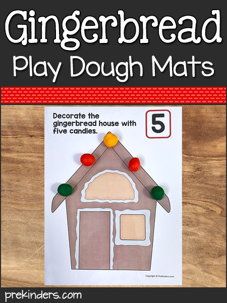 Gingerbread Play Dough Mats {Instant Download}