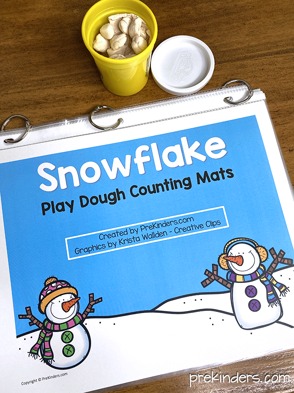 Snowman Play Dough Mat