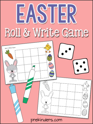Easter Roll & Write Game