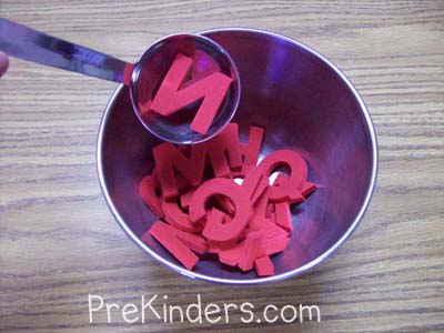 Alphabet Soup: alphabet letter identification activities