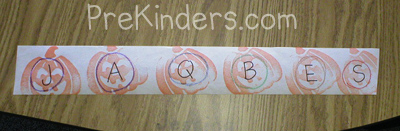 Letter Stamp Game: alphabet letter identification activities