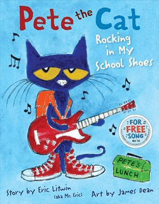 Pete the cat rocking in my school shoes book